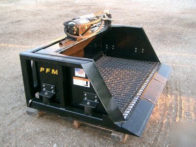 commercial sand sifter skid steer|skid steer screener bucket.